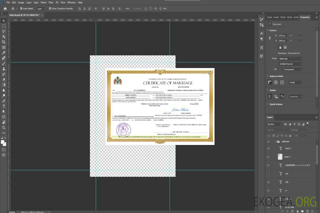 Modèle Word et PDF de certificat de mariage en Gambie template Modèle Word et PDF de certificat de mariage en Gambie template